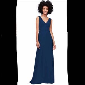 David’s Bridal long dress - (color: Marine)